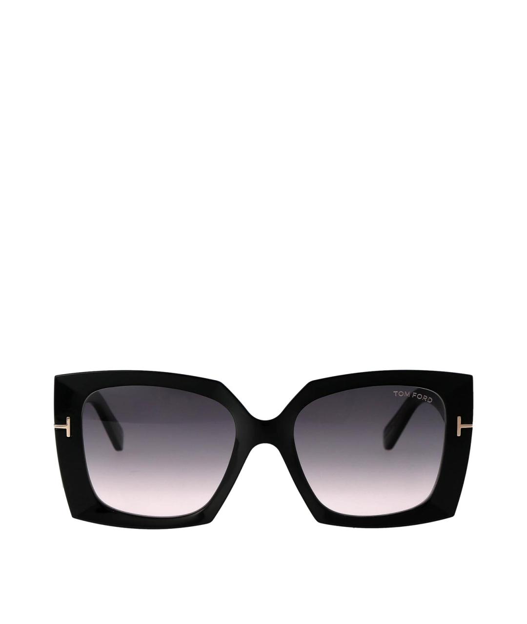 TOM FORD Черные пластиковые солнцезащитные очки, фото 1
