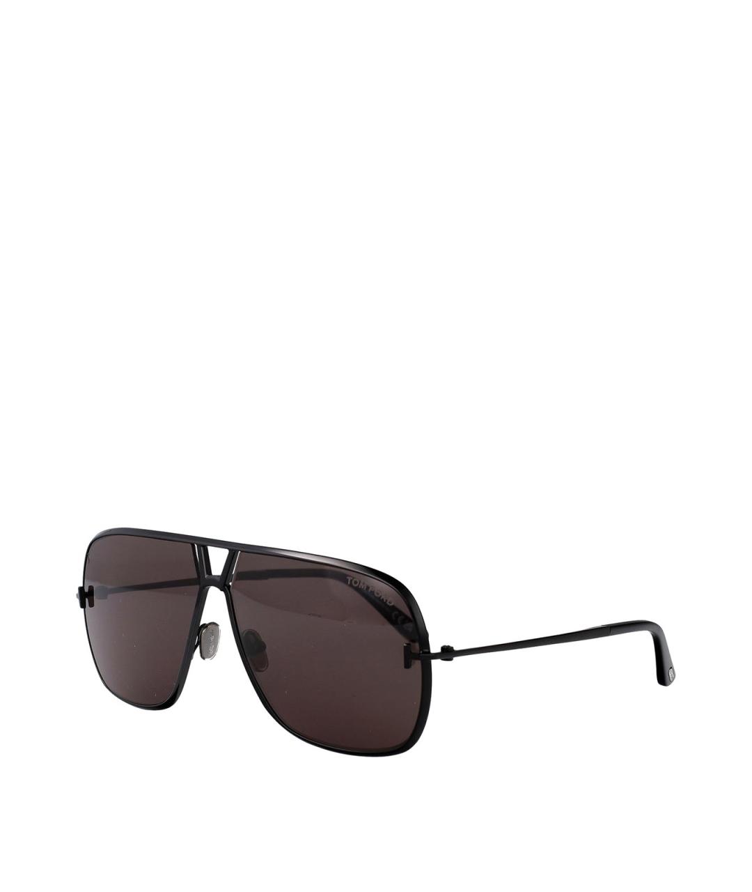 TOM FORD Черные металлические солнцезащитные очки, фото 2