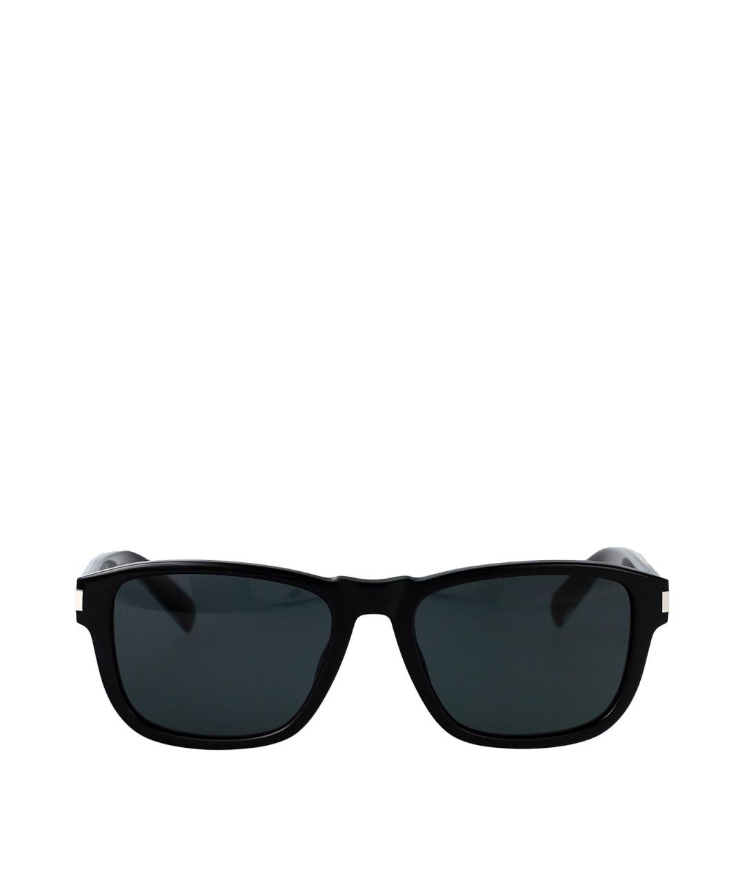 SAINT LAURENT Черные пластиковые солнцезащитные очки, фото 1