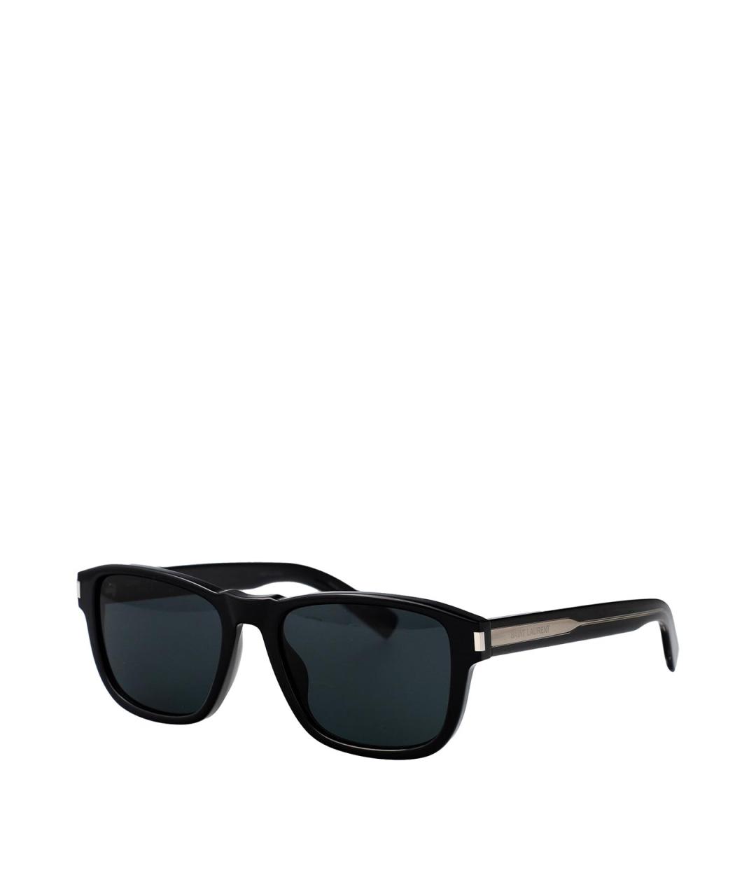 SAINT LAURENT Черные пластиковые солнцезащитные очки, фото 2