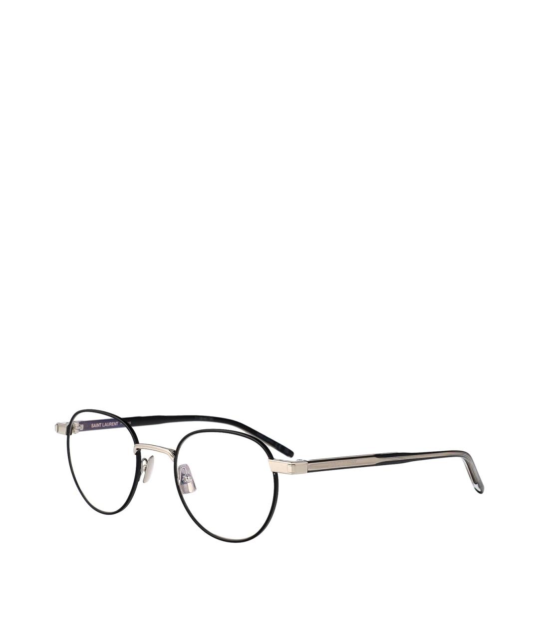 SAINT LAURENT Серебряные металлические солнцезащитные очки, фото 2