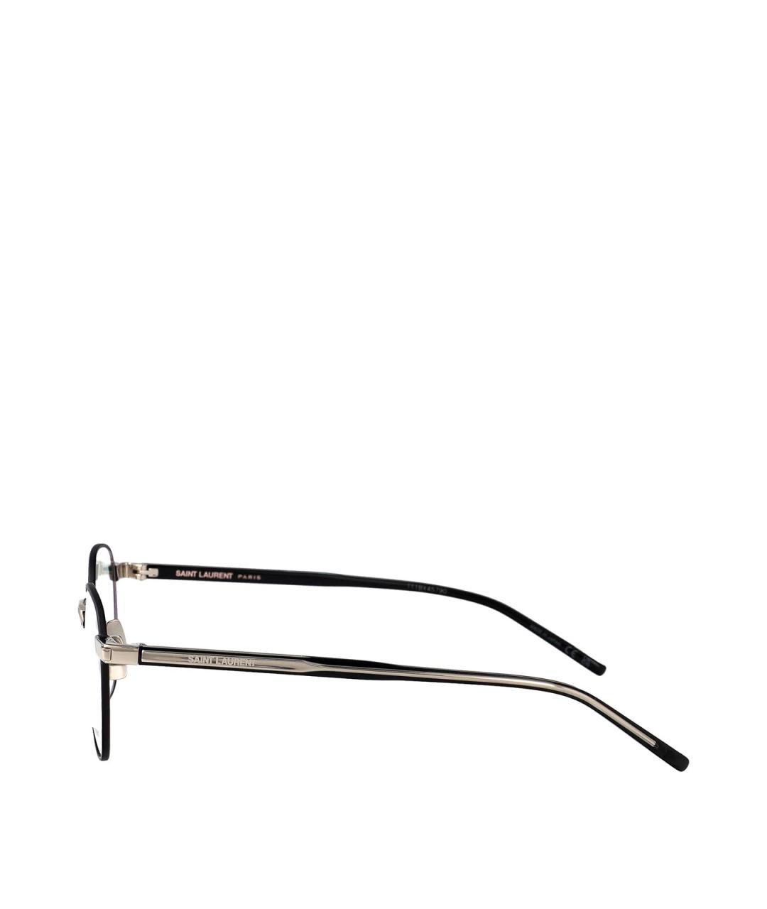 SAINT LAURENT Серебряные металлические солнцезащитные очки, фото 3