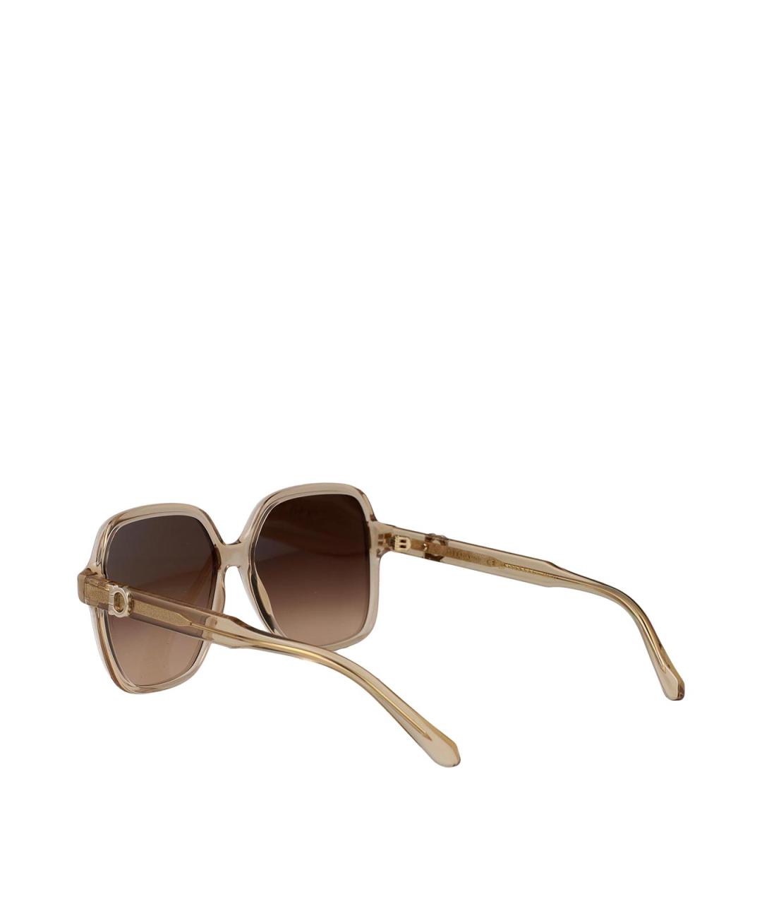 FERRAGAMO Бежевые солнцезащитные очки, фото 4