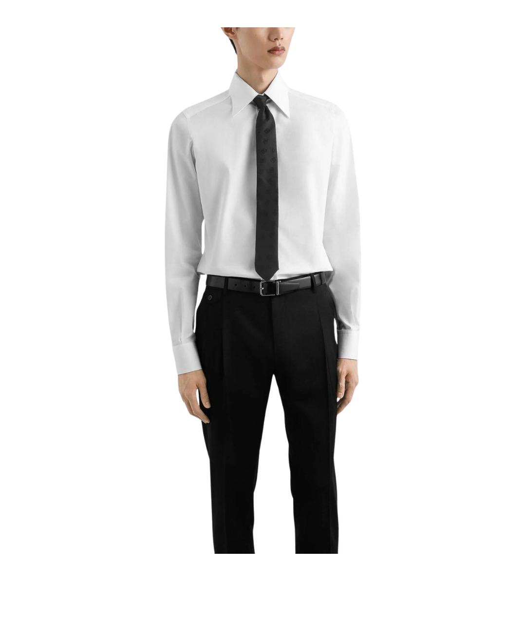 DOLCE&GABBANA Черный шелковый галстук, фото 2