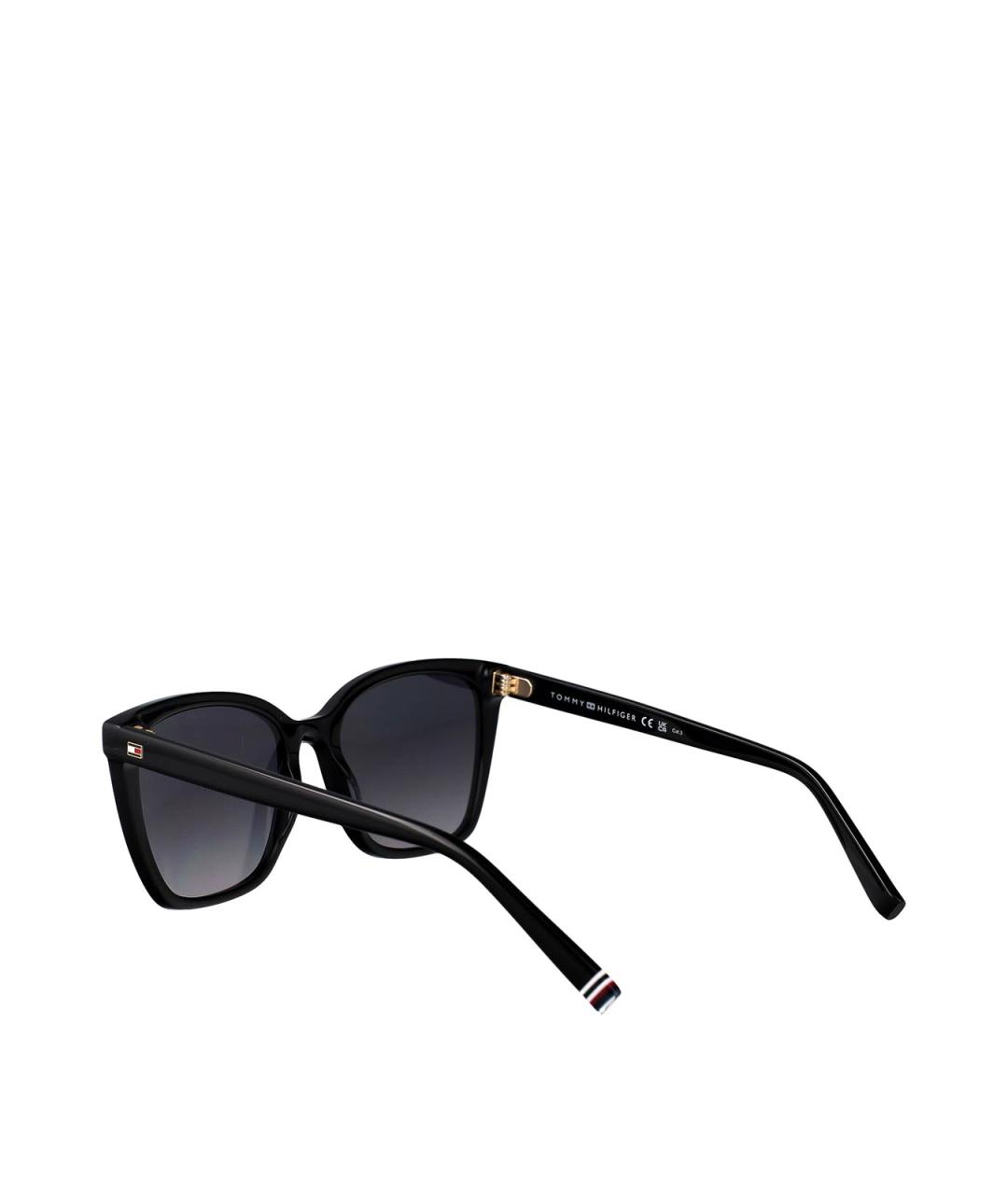 TOMMY HILFIGER Черные солнцезащитные очки, фото 4