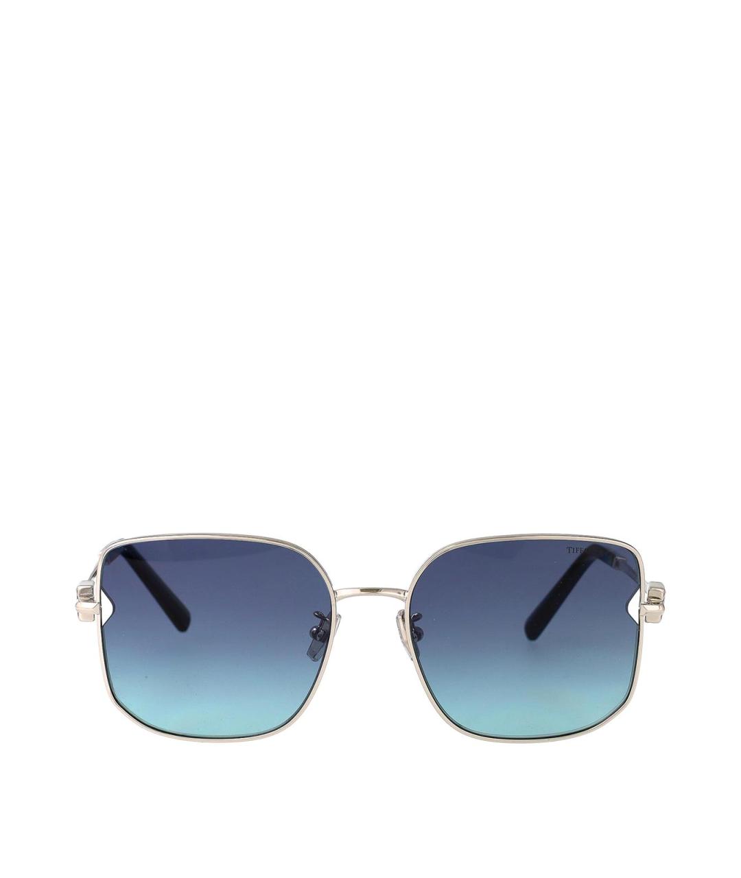 TIFFANY&CO Серебряные металлические солнцезащитные очки, фото 1