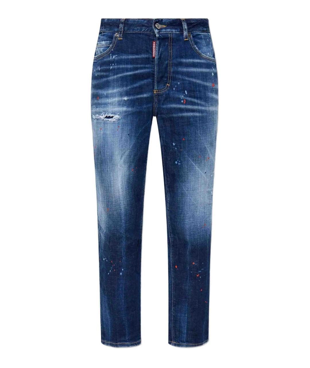 DSQUARED2 Синие хлопковые джинсы клеш, фото 1