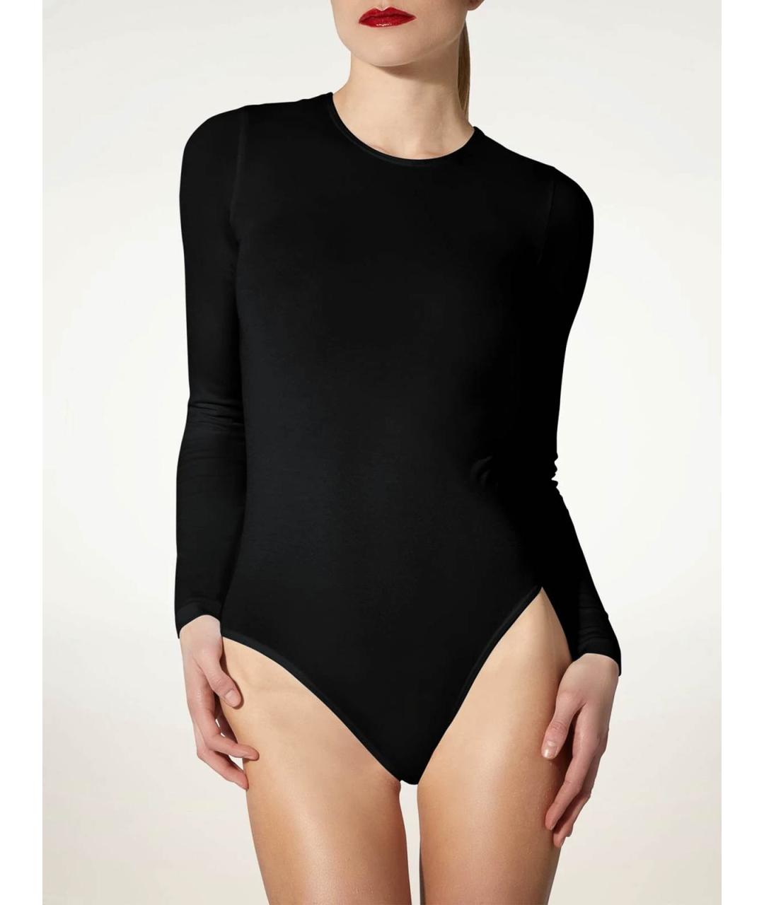 WOLFORD Черное хлопковое боди, фото 4