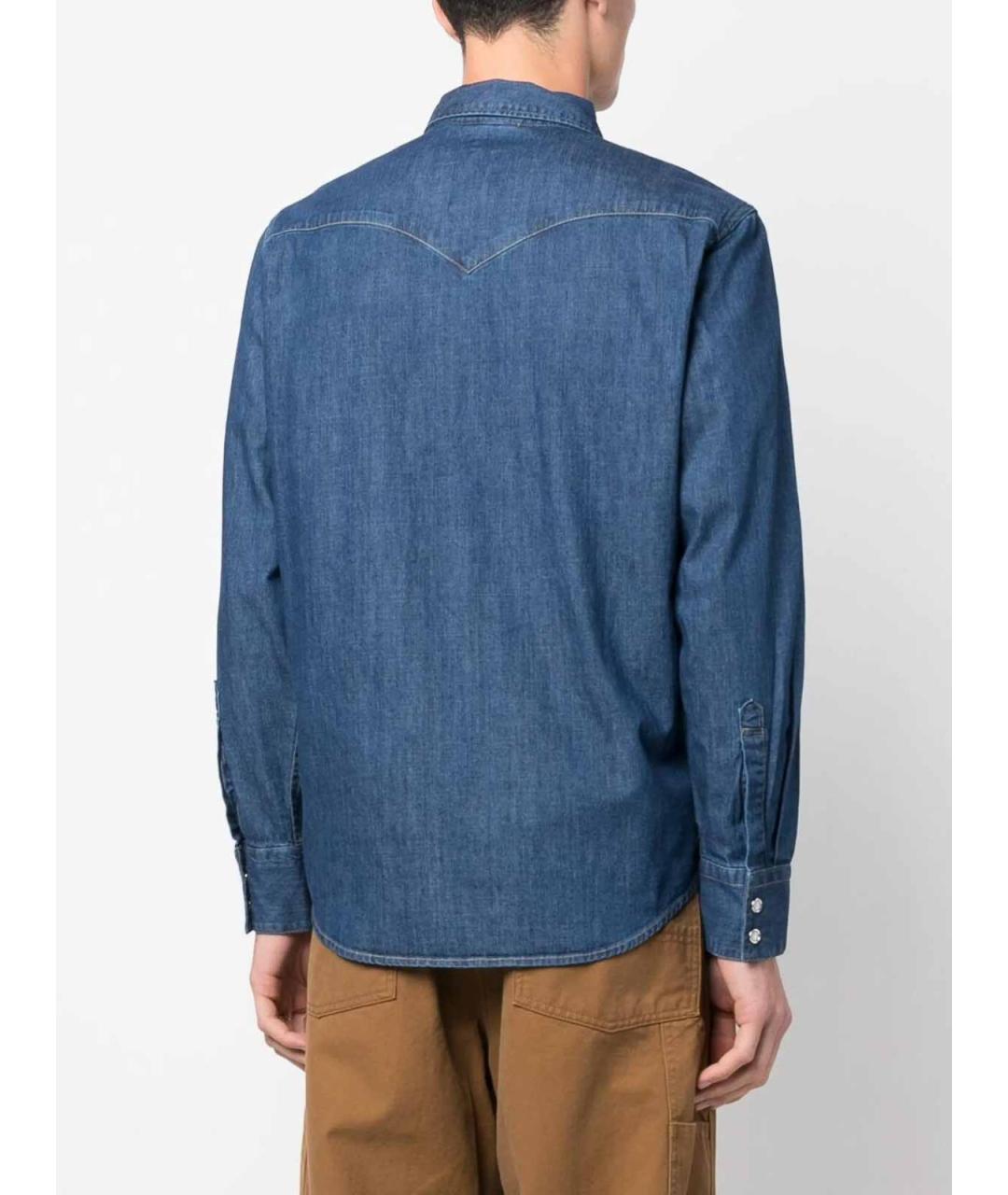 LEVI'S Синяя хлопковая кэжуал рубашка, фото 4