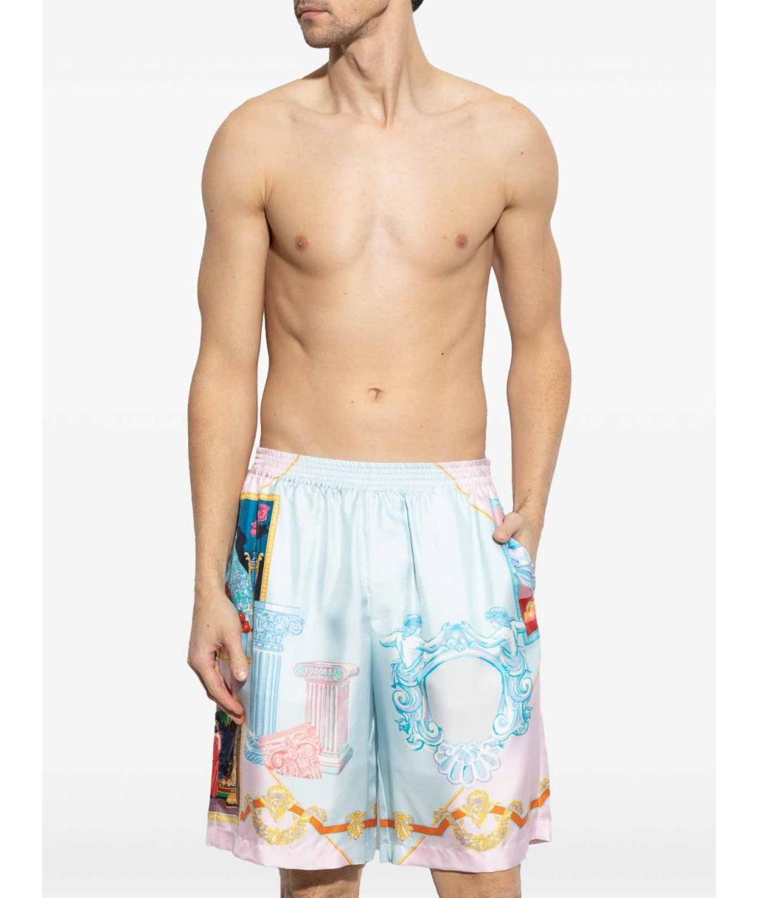 VERSACE Мульти вискозные шорты, фото 2