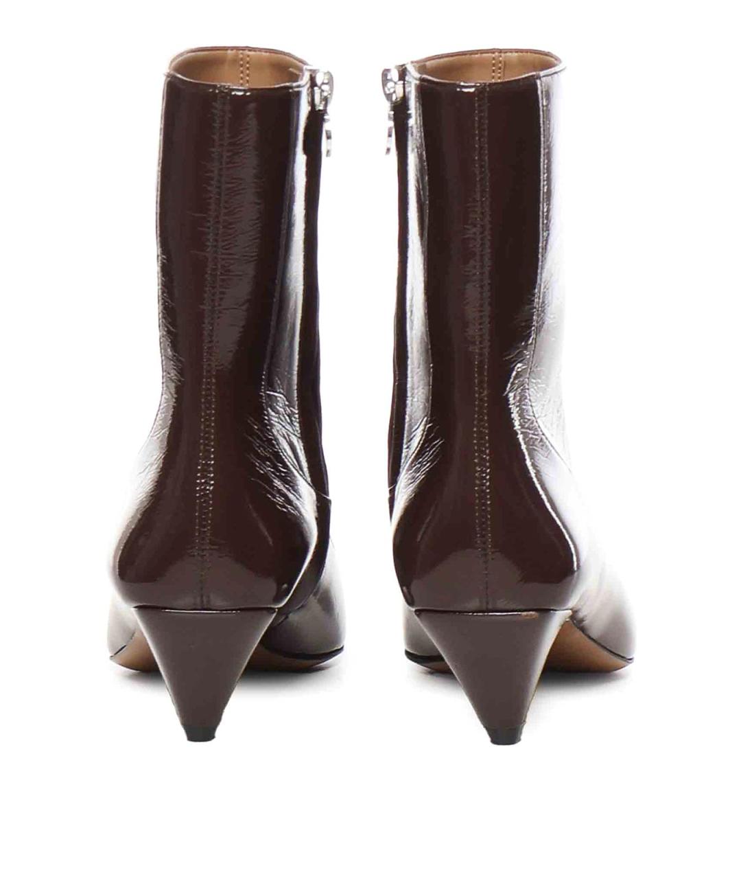 STELLA MCCARTNEY Бордовые ботильоны из искусственной кожи, фото 3