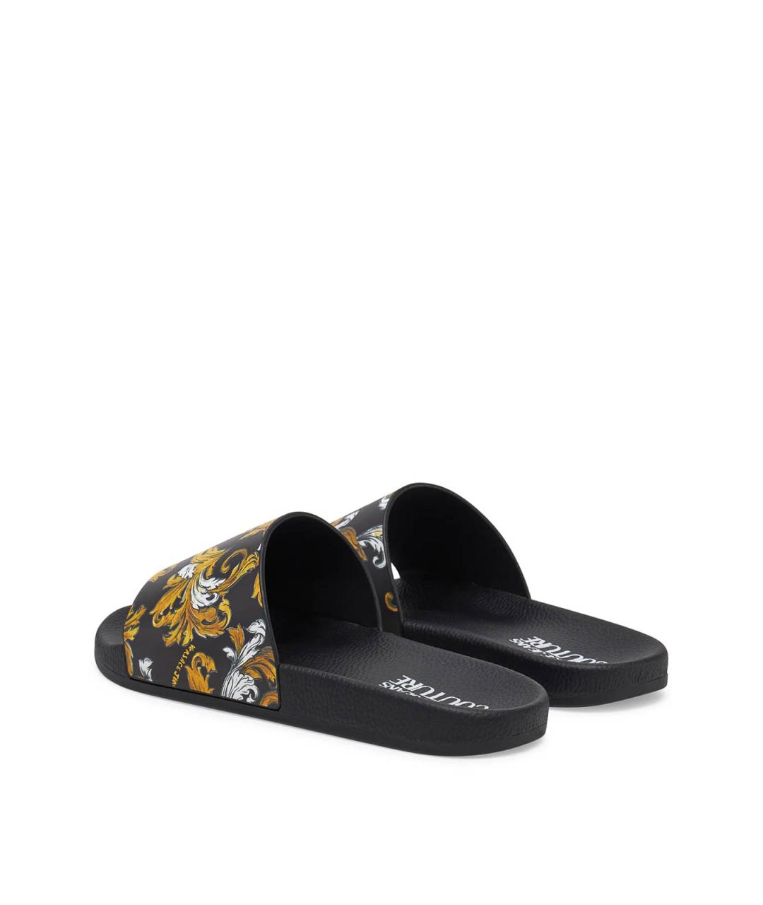 VERSACE JEANS COUTURE Черные сандалии, фото 3