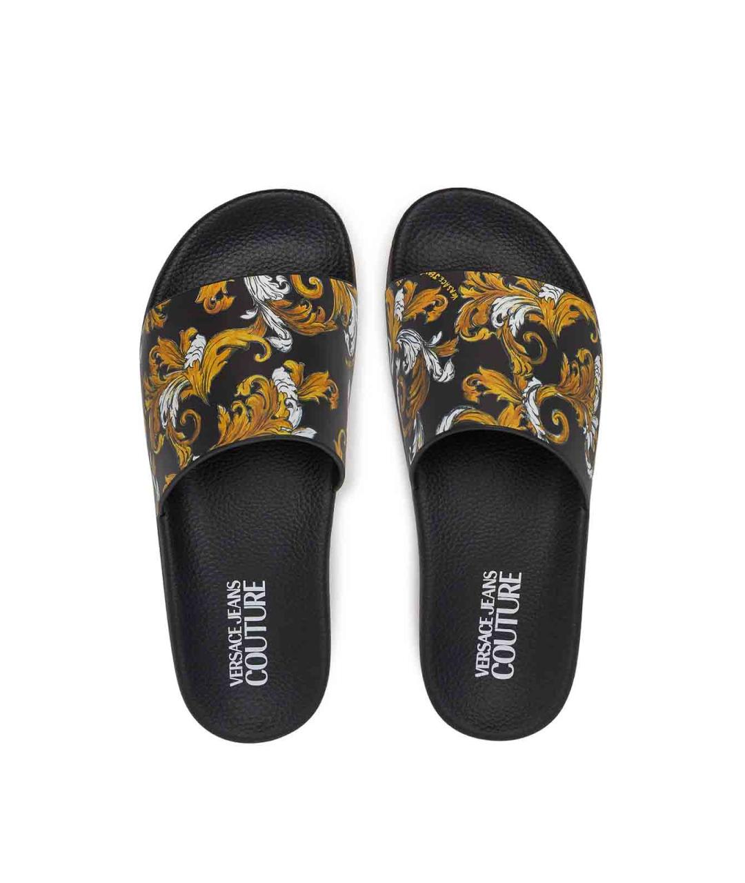 VERSACE JEANS COUTURE Черные сандалии, фото 4