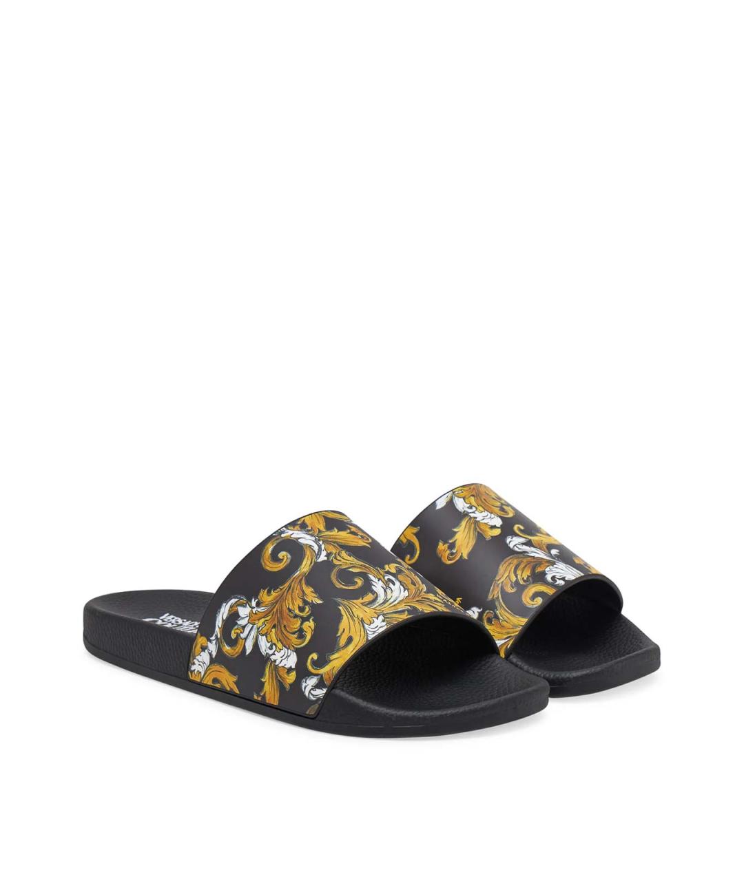 VERSACE JEANS COUTURE Черные сандалии, фото 2