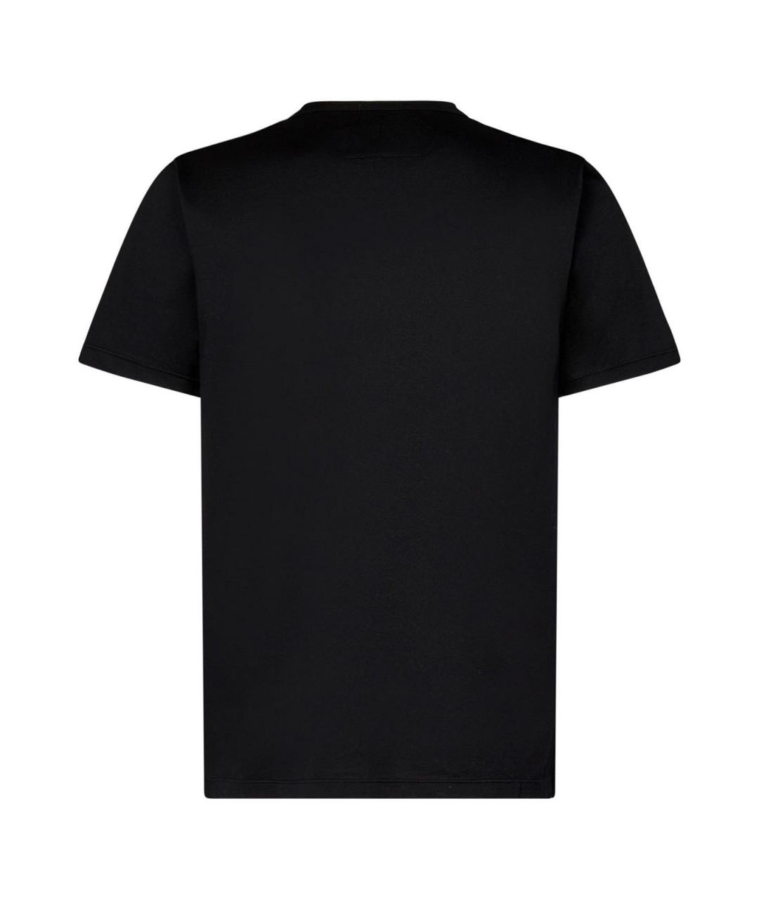 CP COMPANY Черная хлопковая футболка, фото 2