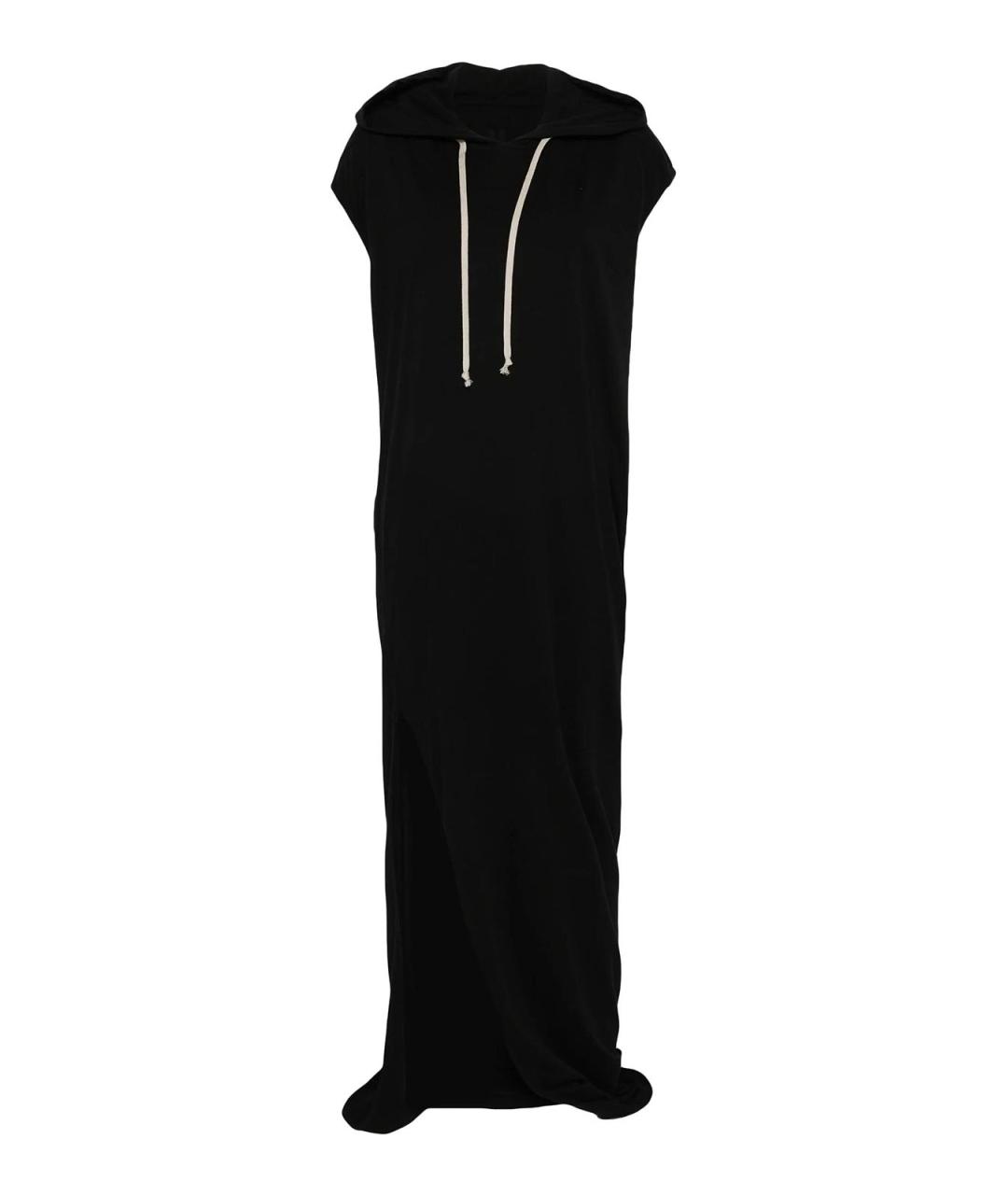 RICK OWENS Черное хлопковое платье, фото 1