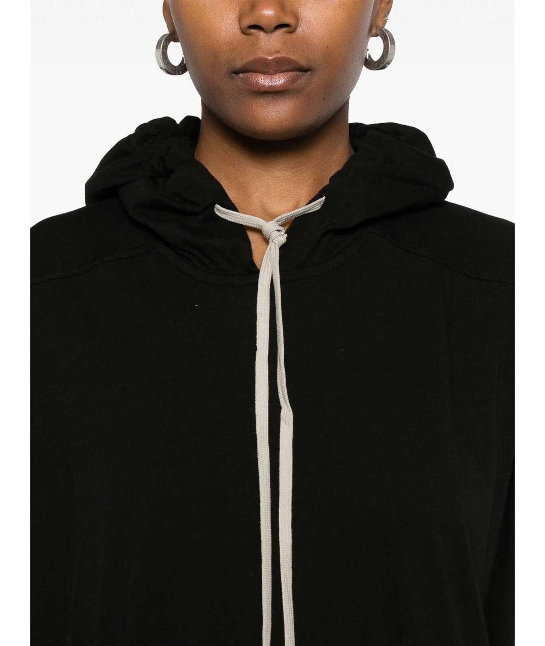 RICK OWENS Черное хлопковое платье, фото 5