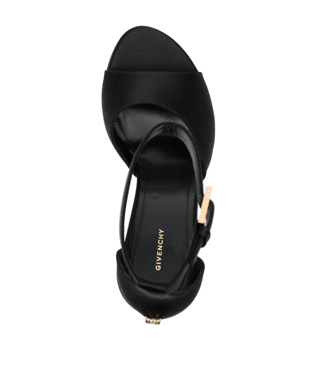 GIVENCHY Черные текстильные босоножки, фото 4