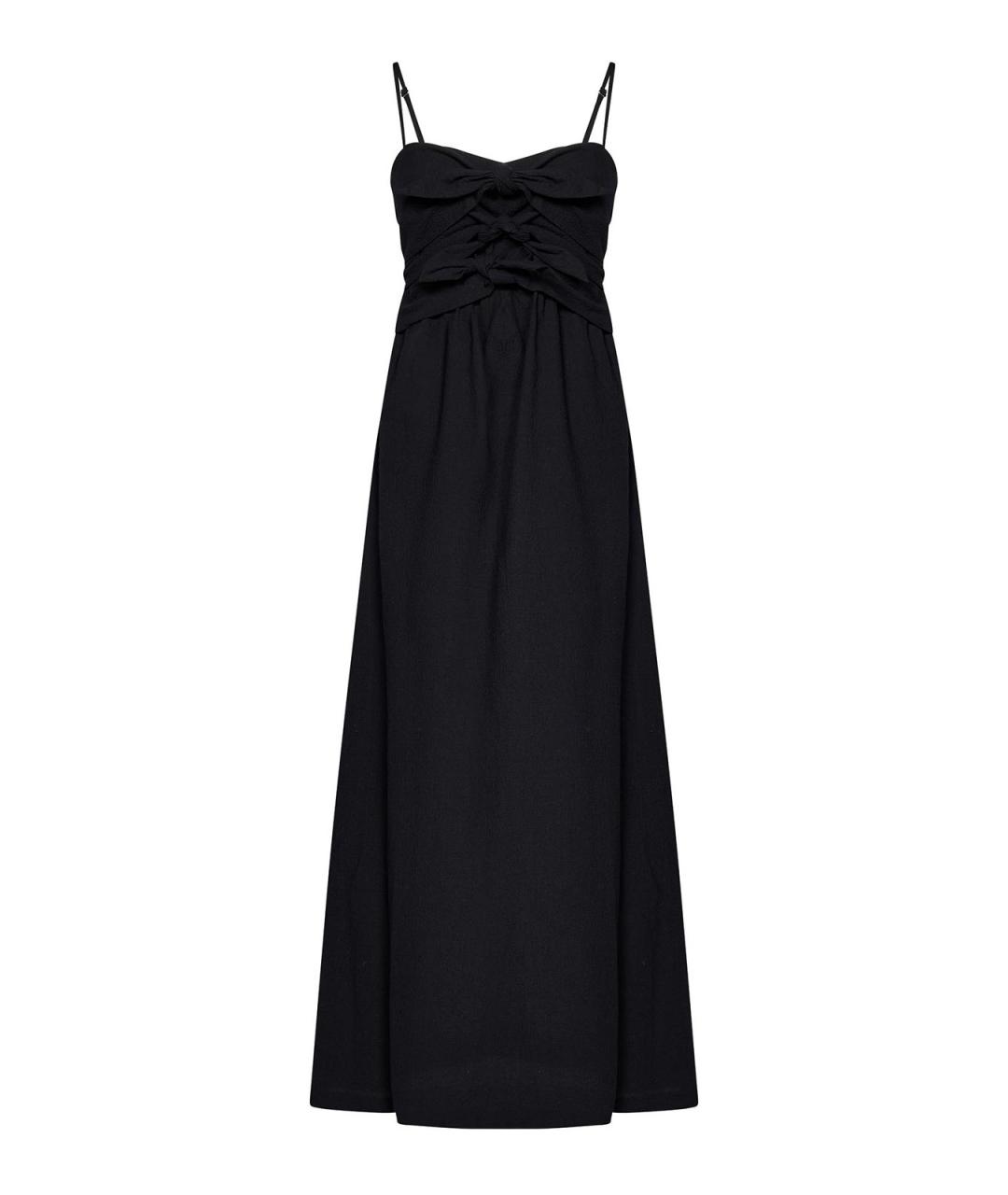 MSGM Черное хлопковое платье, фото 1