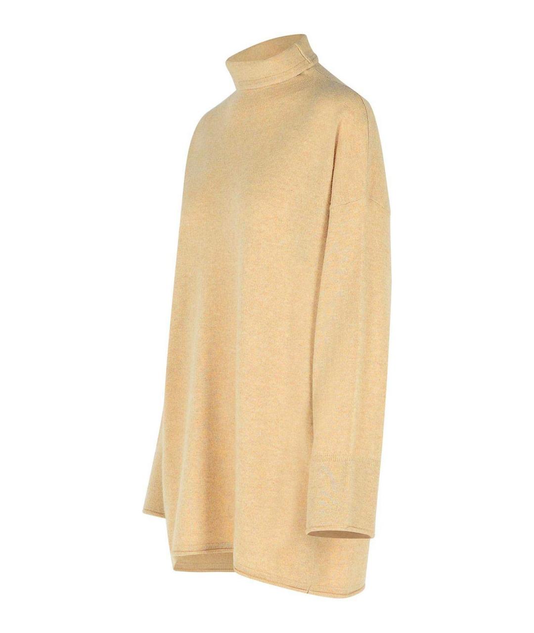 MAX MARA Желтый кашемировый джемпер / свитер, фото 3