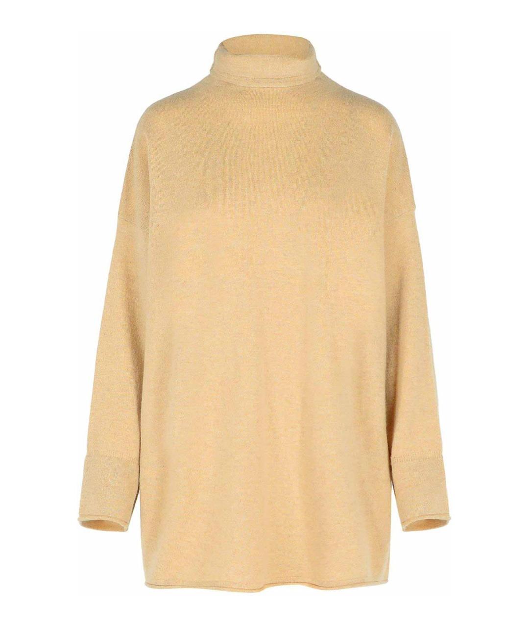 MAX MARA Желтый кашемировый джемпер / свитер, фото 1