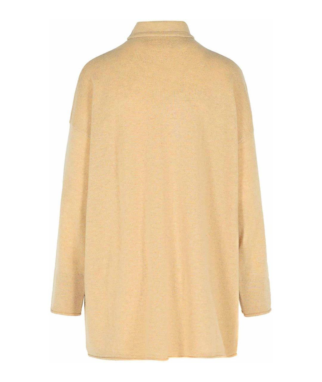 MAX MARA Желтый кашемировый джемпер / свитер, фото 2