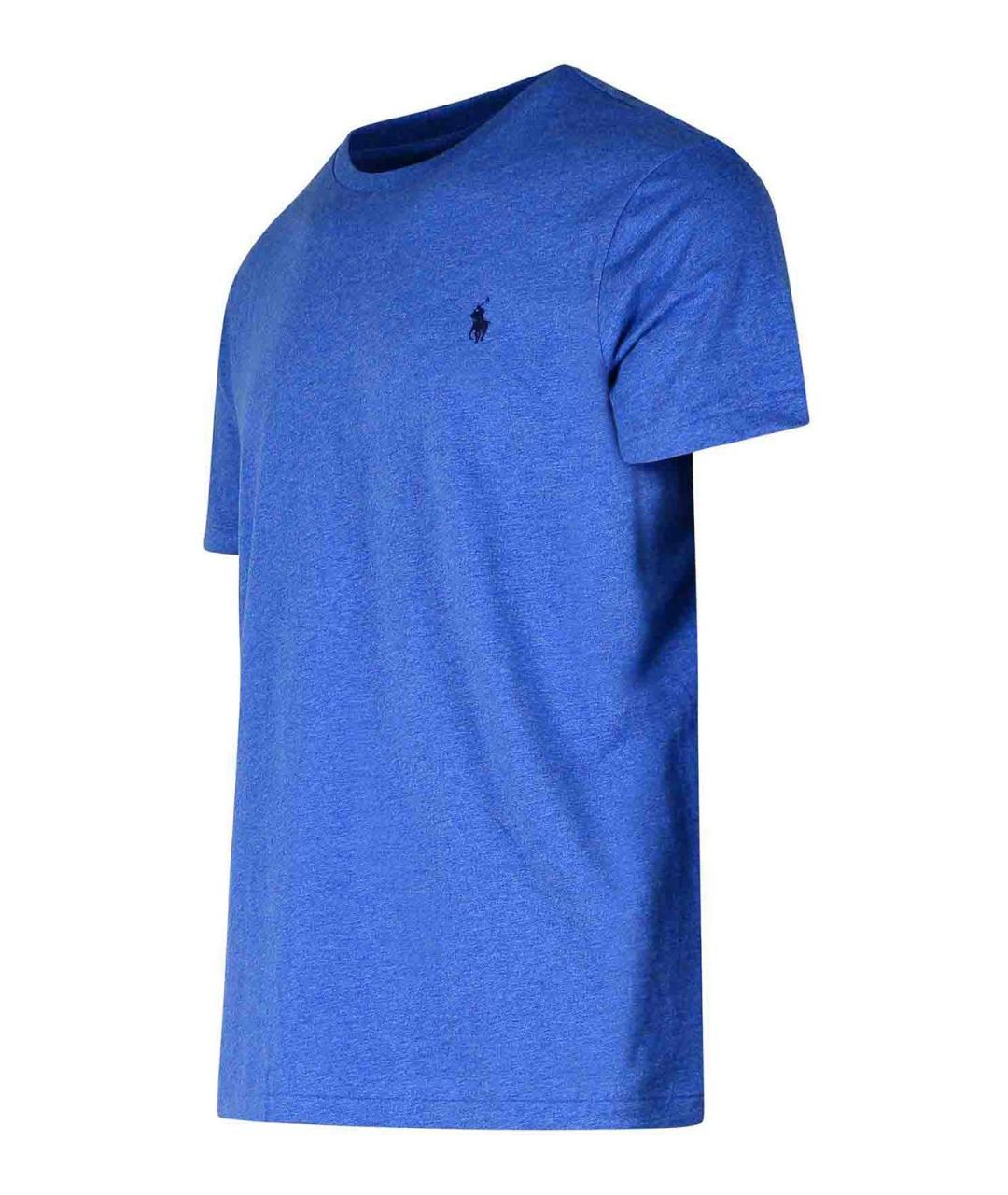 POLO RALPH LAUREN Синяя хлопковая футболка, фото 3