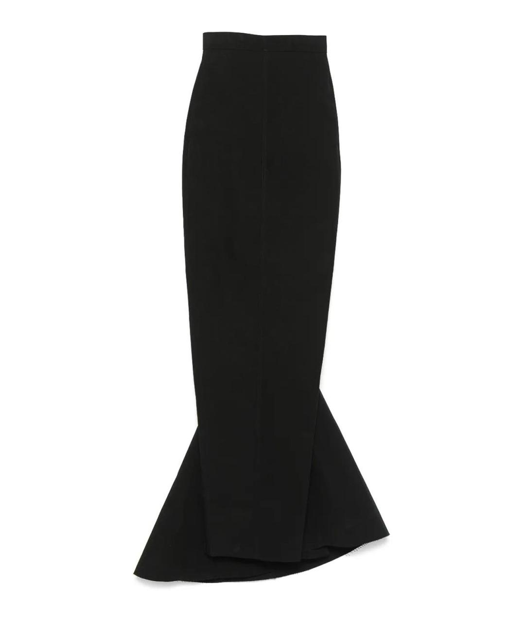 RICK OWENS Черная юбка макси, фото 1