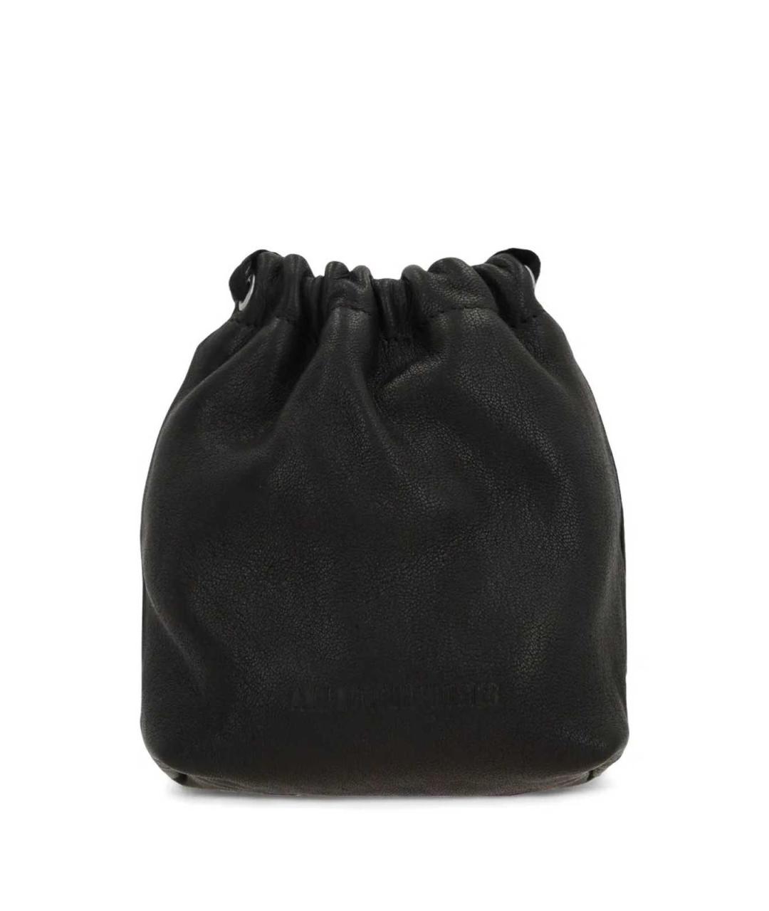 ANN DEMEULEMEESTER Черная кожаная сумка через плечо, фото 2