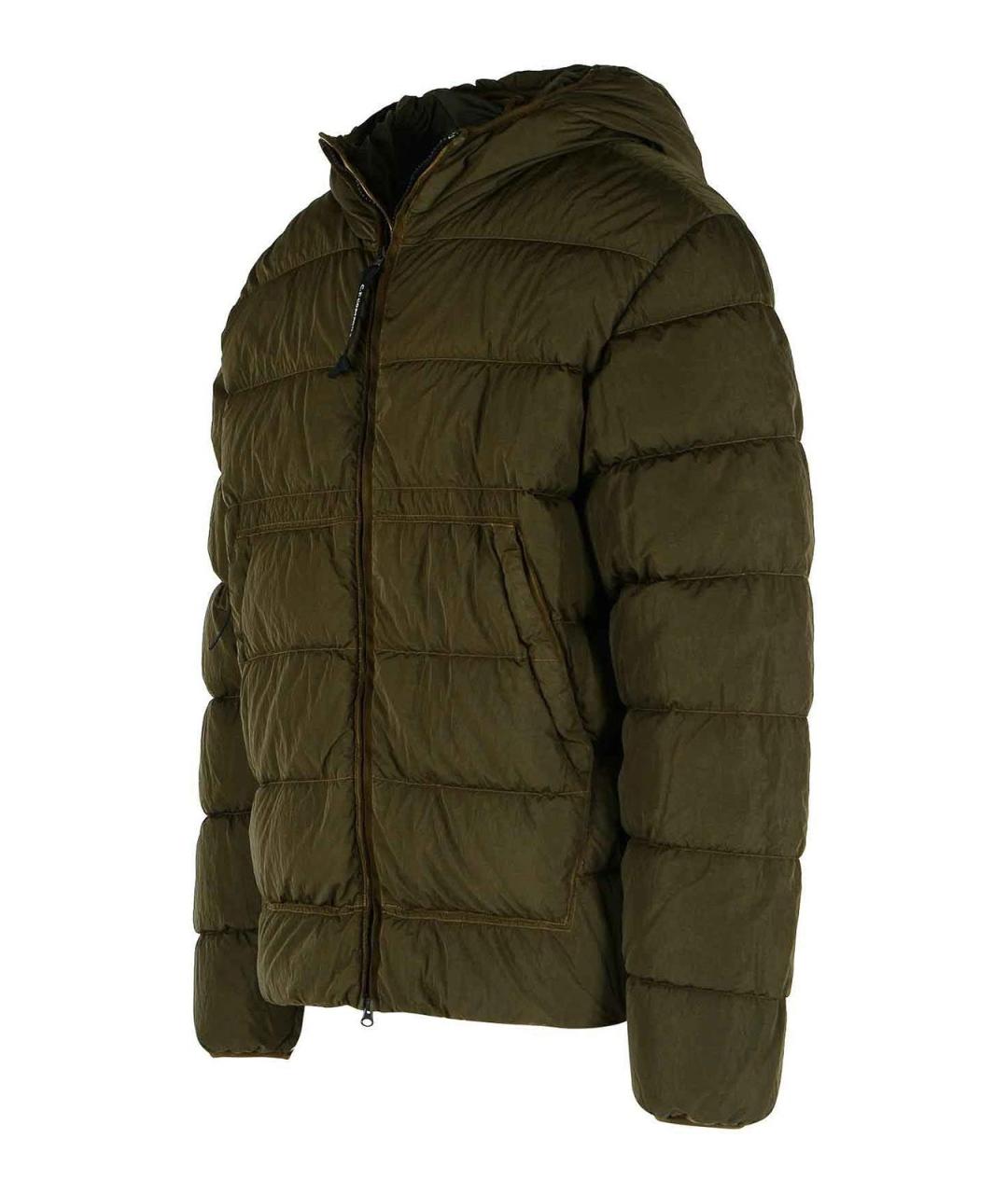 CP COMPANY Зеленый полиамидовый пуховик, фото 3