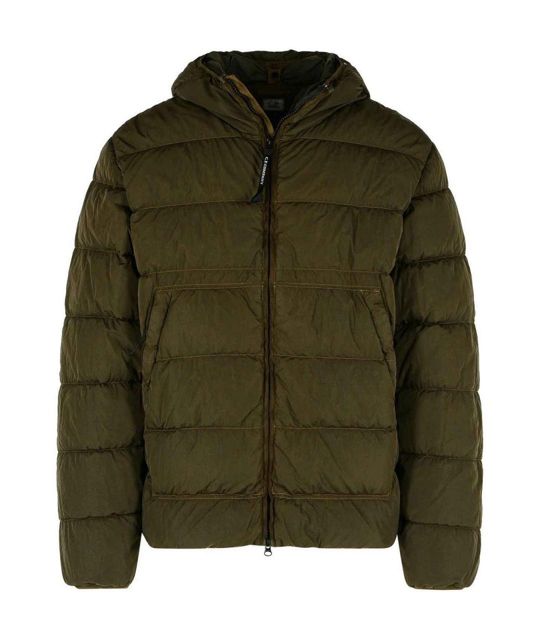 CP COMPANY Зеленый полиамидовый пуховик, фото 1
