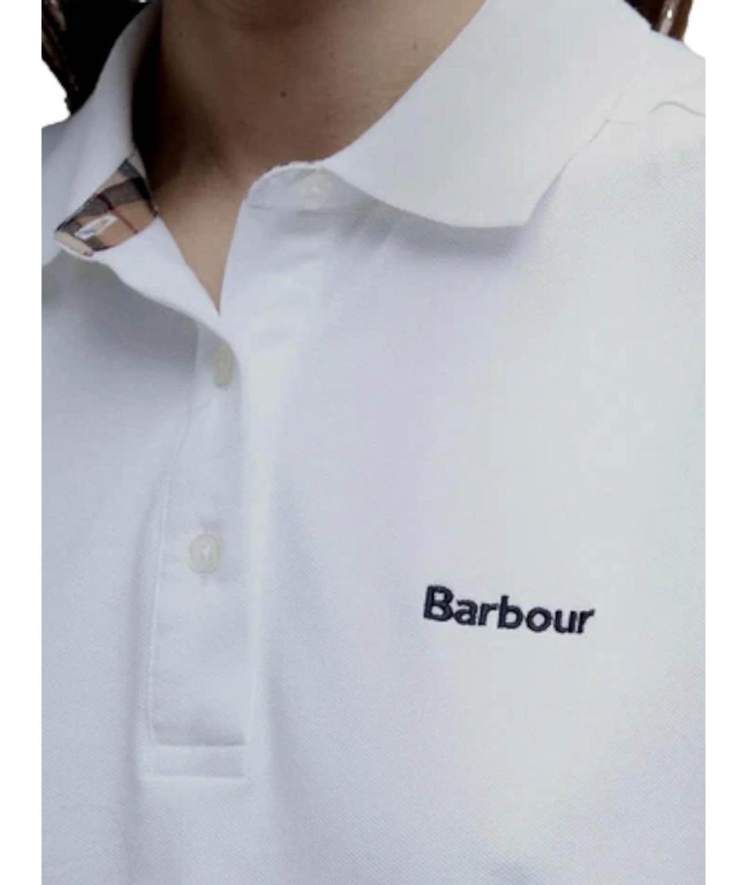 BARBOUR Белая футболка, фото 4