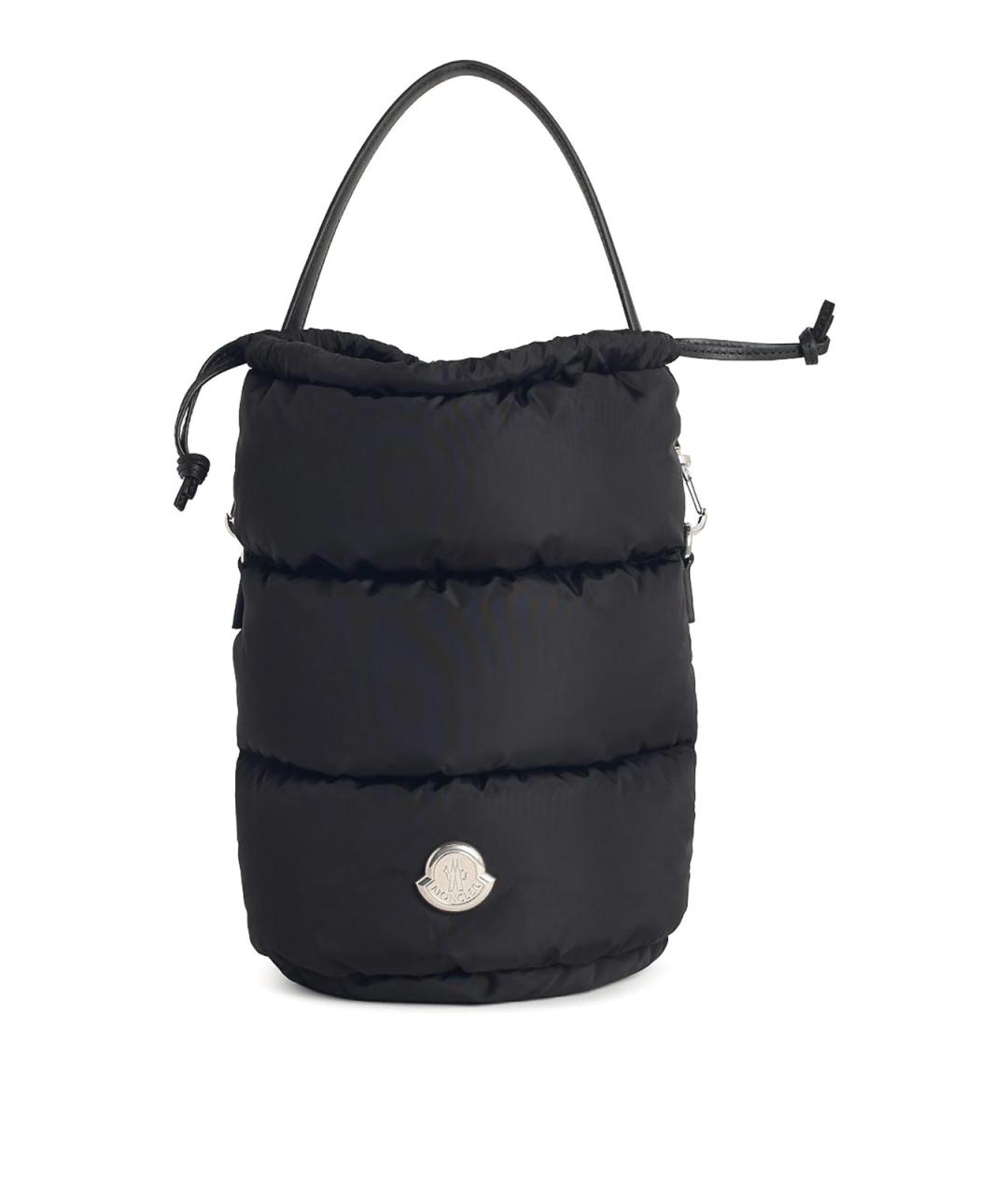 MONCLER Черная кожаная сумка через плечо, фото 1