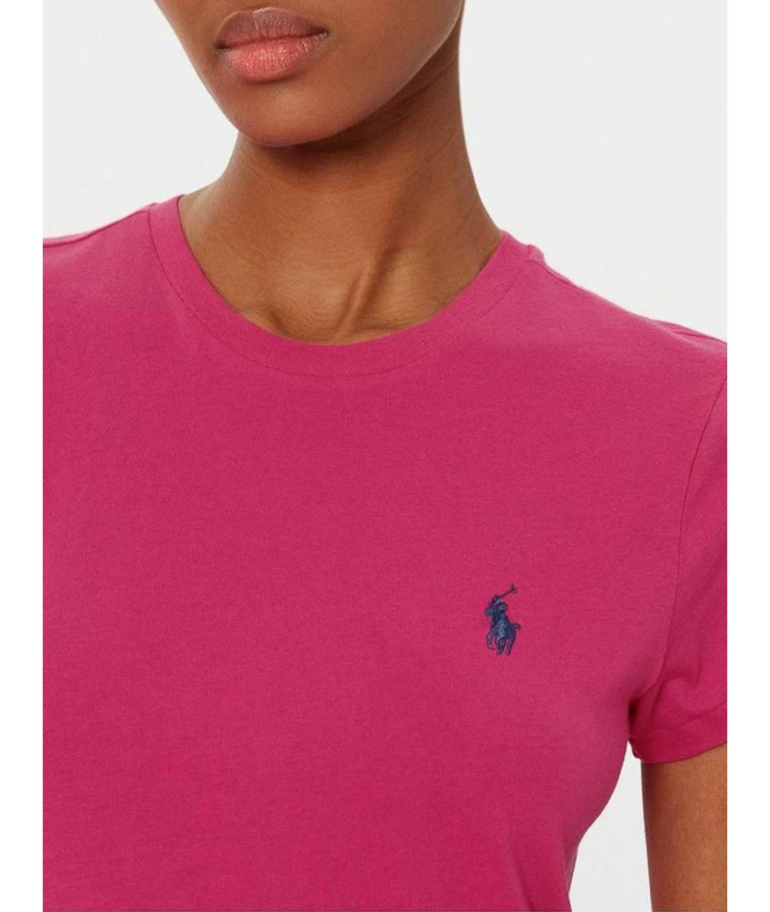 POLO RALPH LAUREN Бежевая хлопковая футболка, фото 5