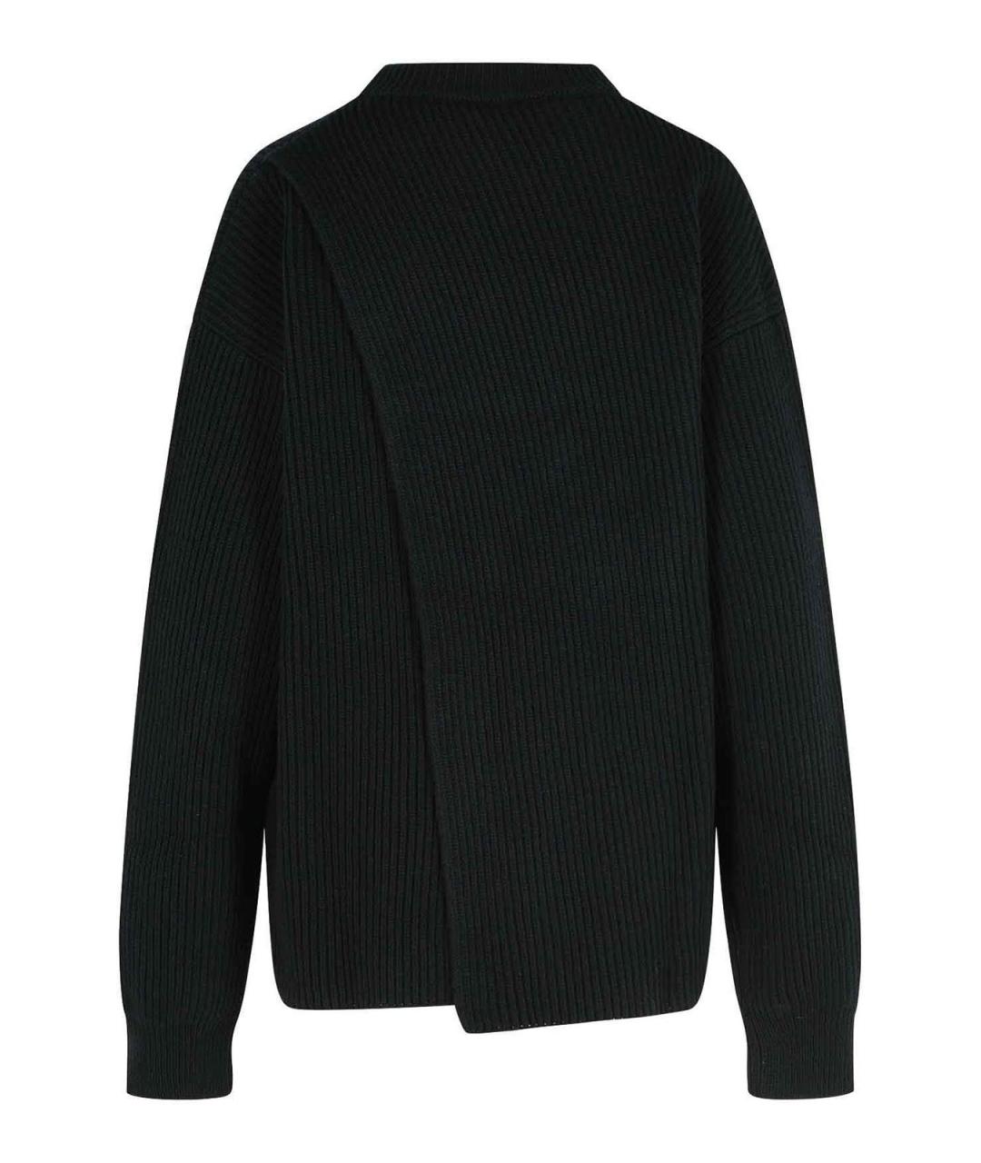 JIL SANDER Черный шерстяной джемпер / свитер, фото 2