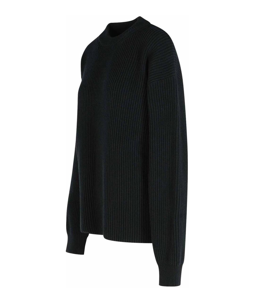 JIL SANDER Черный шерстяной джемпер / свитер, фото 3