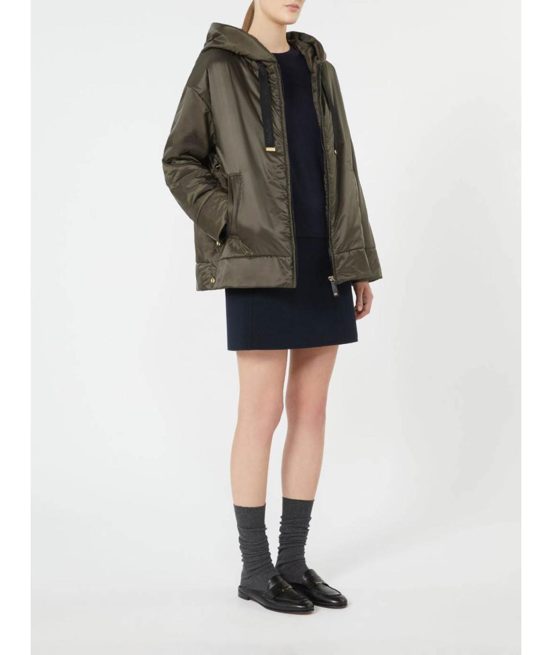 'S MAX MARA Синяя шерстяная юбка мини, фото 2