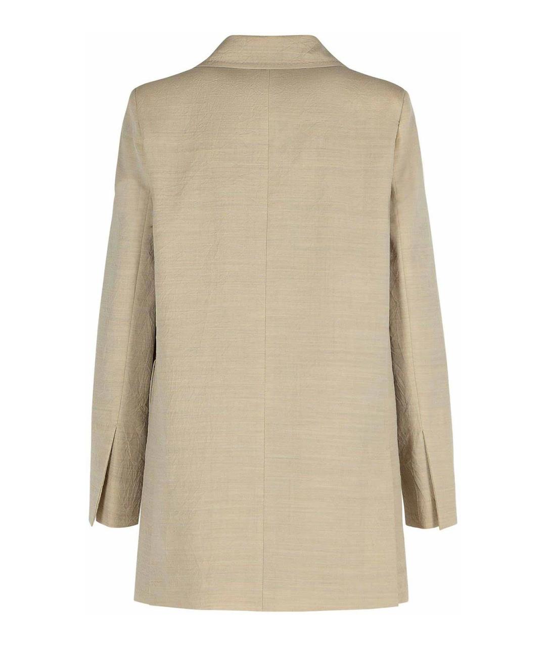 MAX MARA Бежевая шерстяная куртка, фото 2