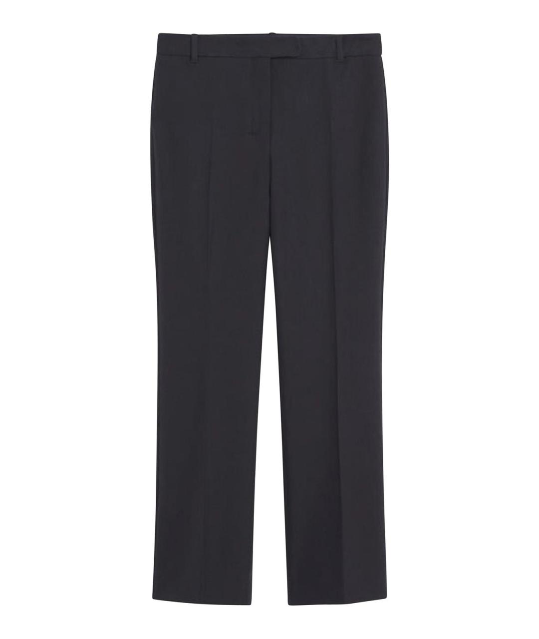 'S MAX MARA Черные хлопковые брюки широкие, фото 1