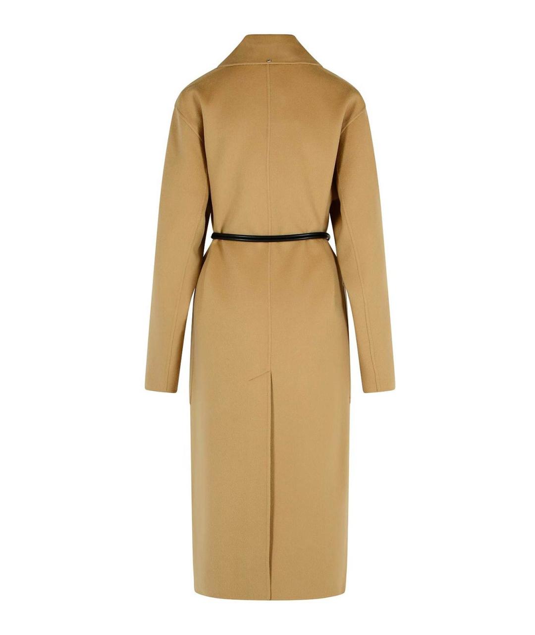 SPORTMAX Коричневое шерстяное пальто, фото 2
