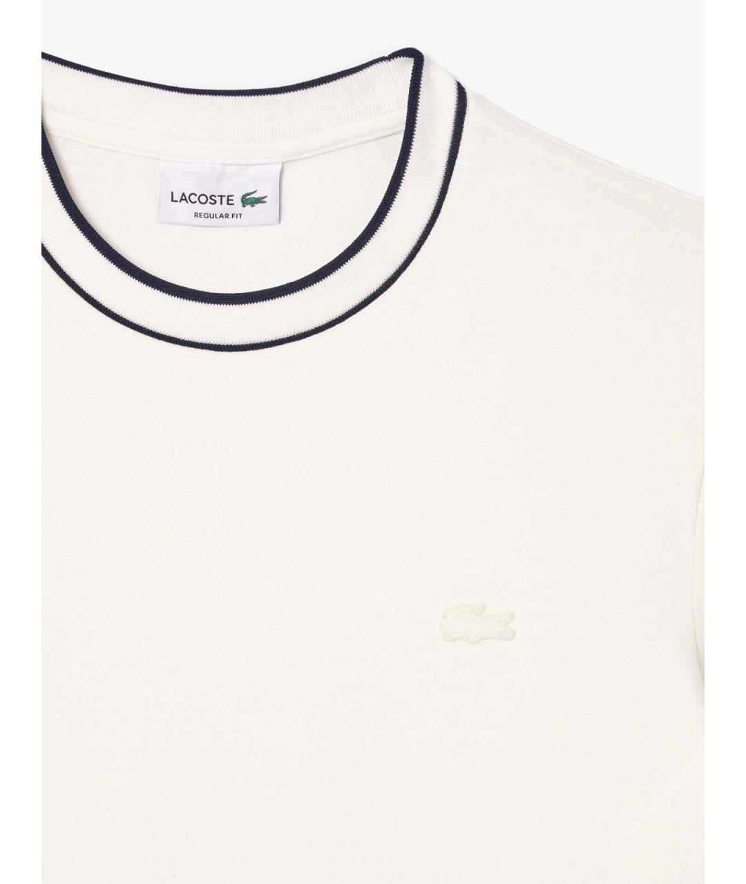 LACOSTE Белая футболка, фото 2