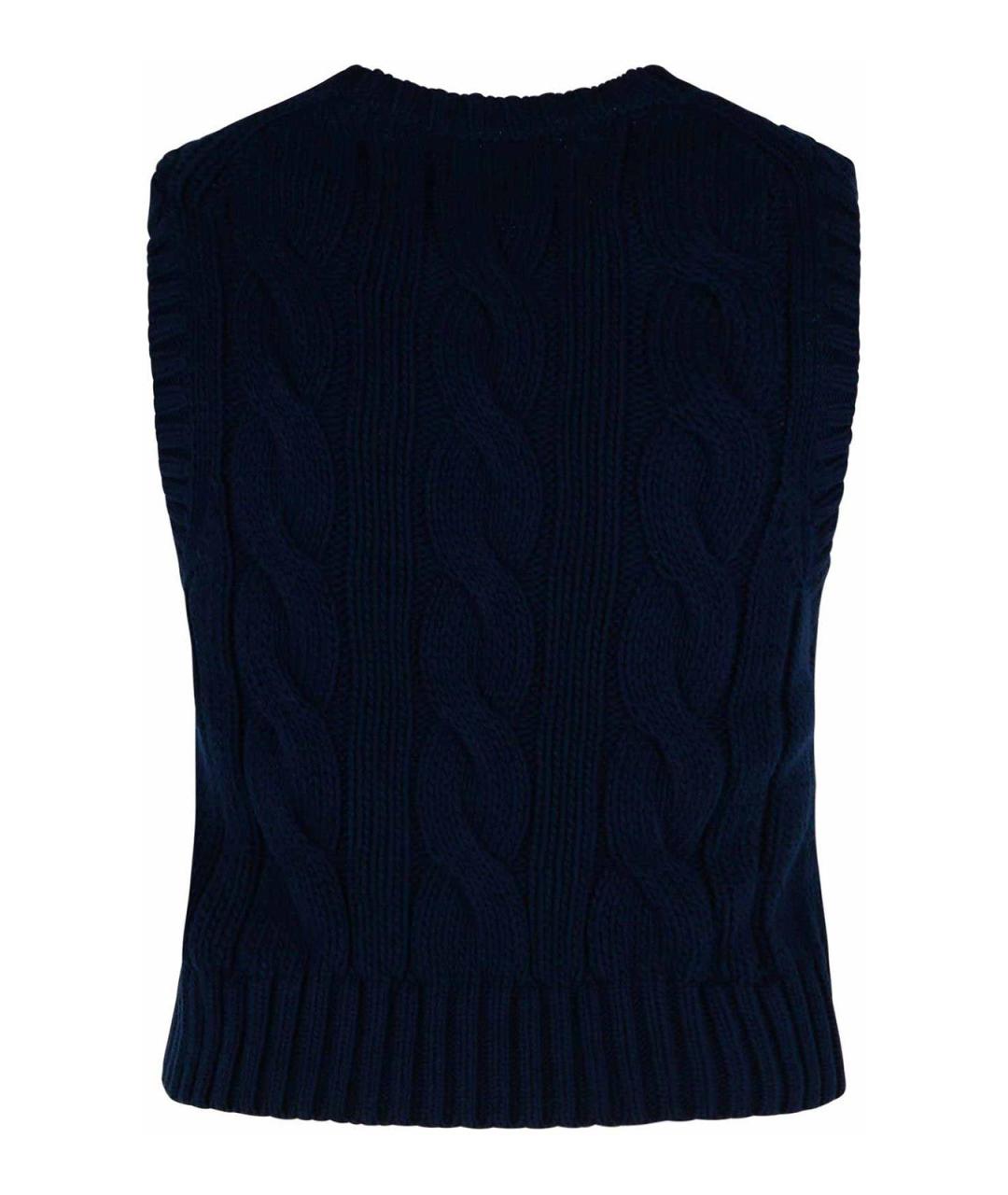POLO RALPH LAUREN Синяя хлопковая жилетка, фото 2