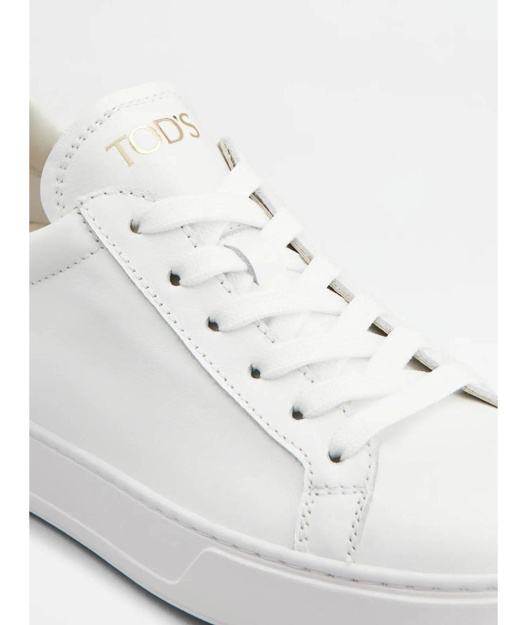 TOD'S Белые текстильные кроссовки, фото 4