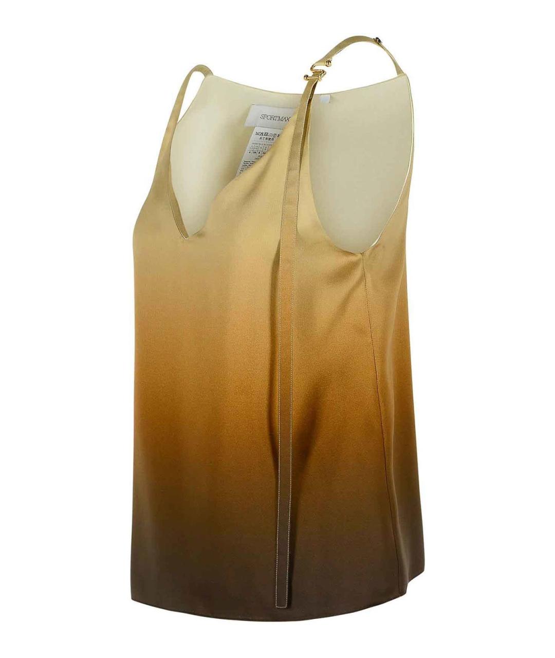 SPORTMAX Мульти полиэстеровая майка, фото 3