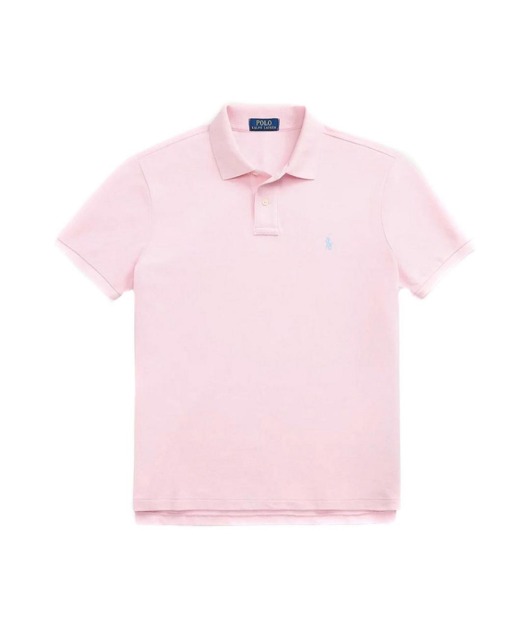 POLO RALPH LAUREN Бежевое хлопковое поло с коротким рукавом, фото 1