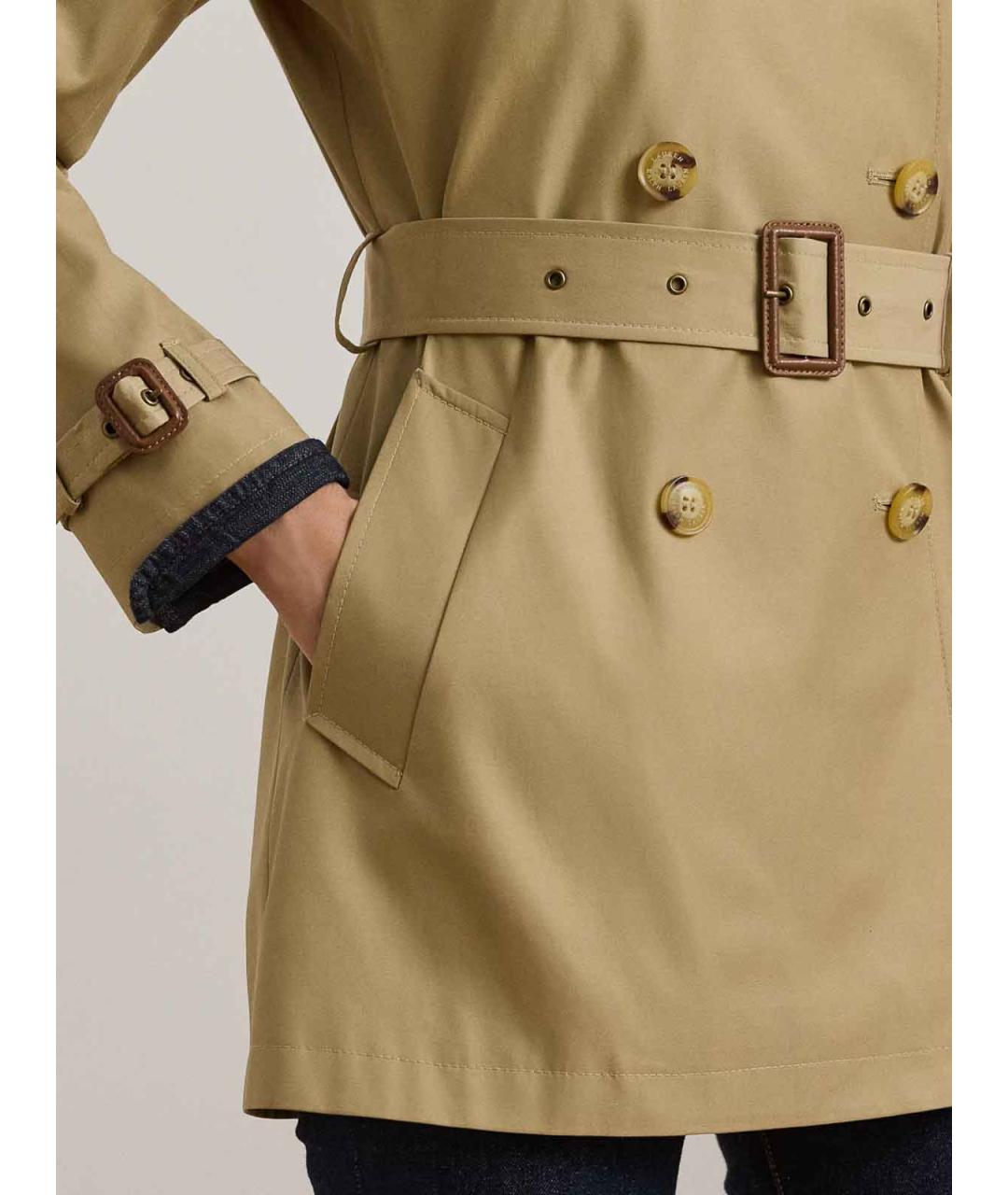 RALPH LAUREN Бежевый тренч/плащ, фото 4