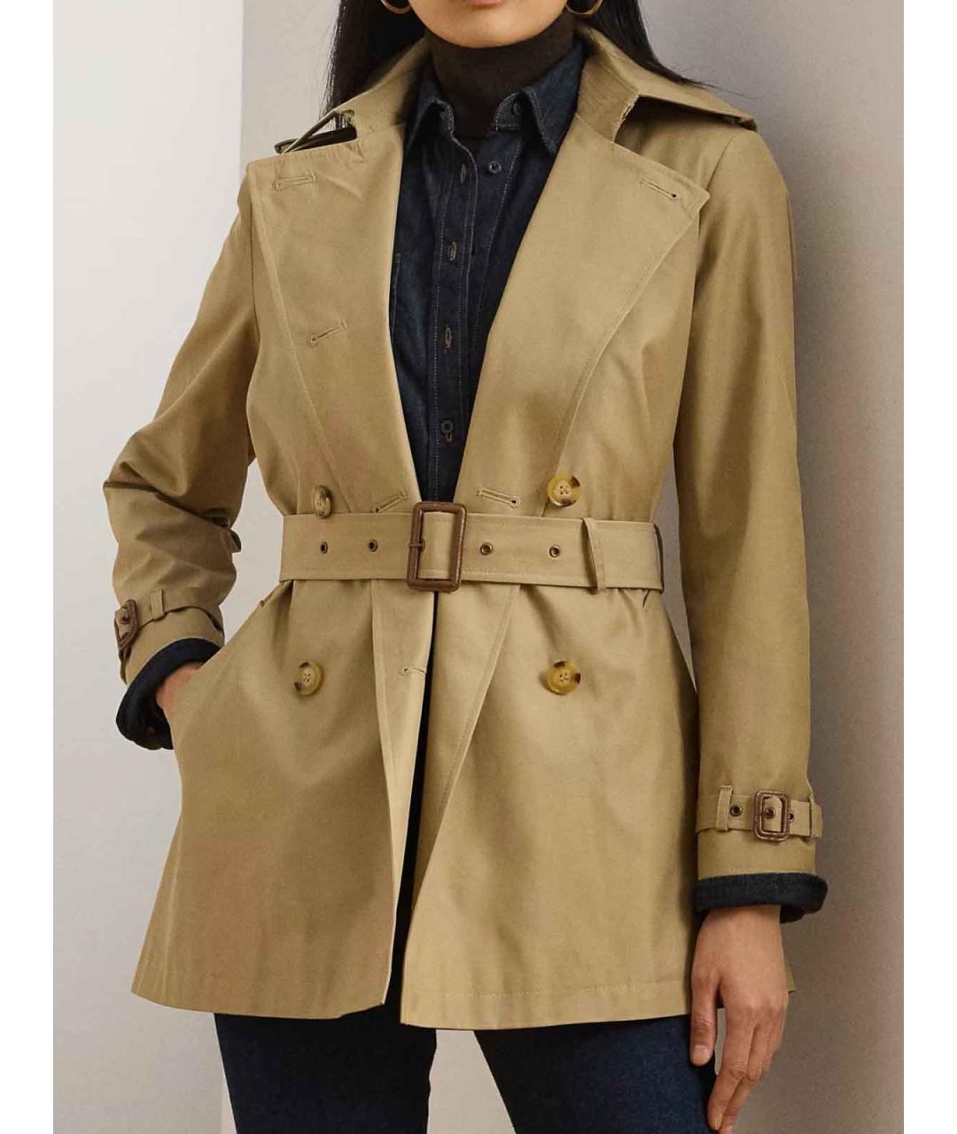 RALPH LAUREN Бежевый тренч/плащ, фото 2
