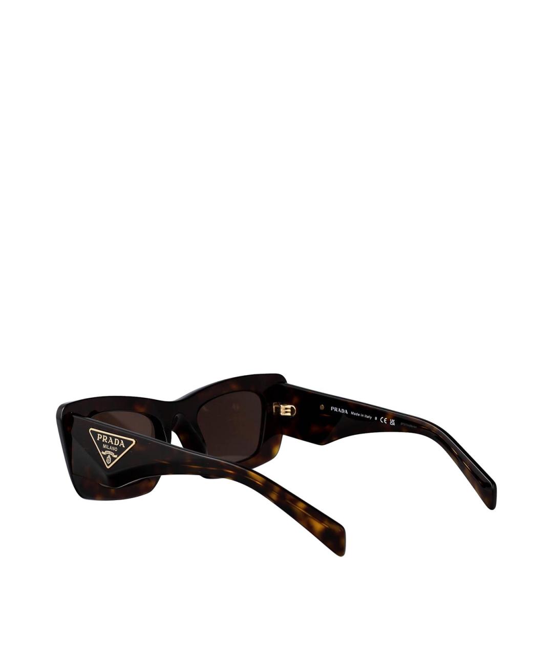 PRADA Коричневые солнцезащитные очки, фото 4