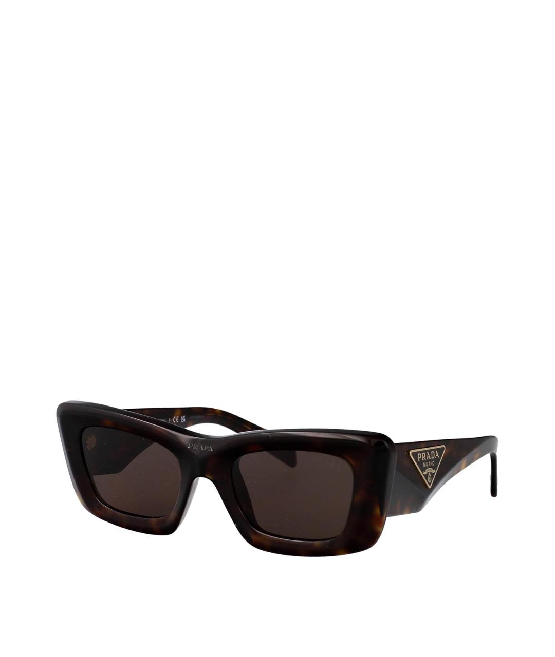 PRADA Коричневые солнцезащитные очки, фото 2