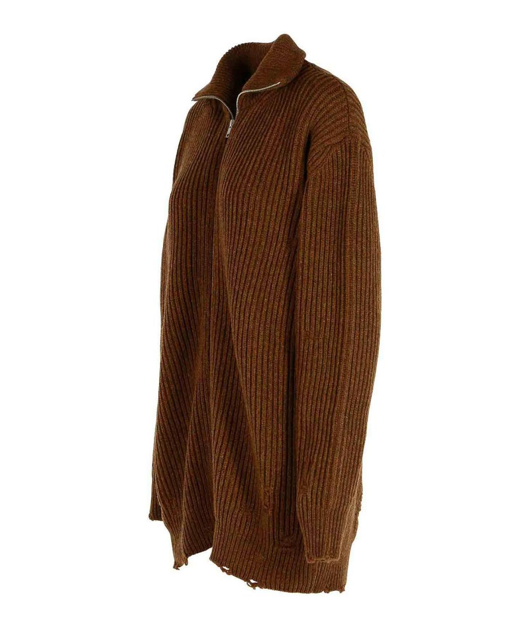 MM6 MAISON MARGIELA Коричневый шерстяной джемпер / свитер, фото 3